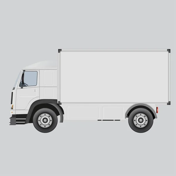 Gros Tracteur Camion Pour Transport Fret Vecteur Illustration Isolé Sur — Image vectorielle