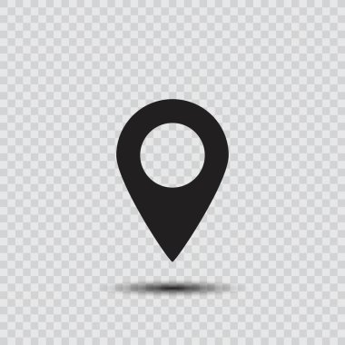 Kontrol arka plan üzerinde işaretçi simgesi