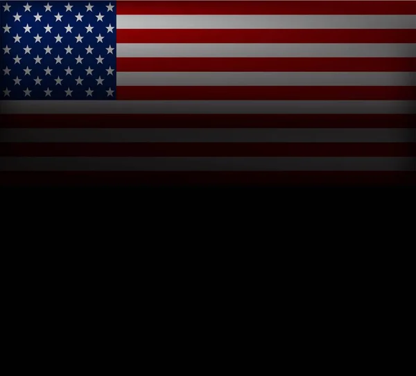 Bandeira Americana Fundo Ilustração Vetorial — Vetor de Stock