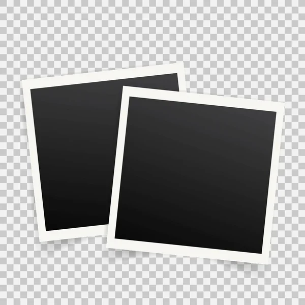 Polaroid Foto Frames Sjabloon Met Kopie Ruimte — Stockvector