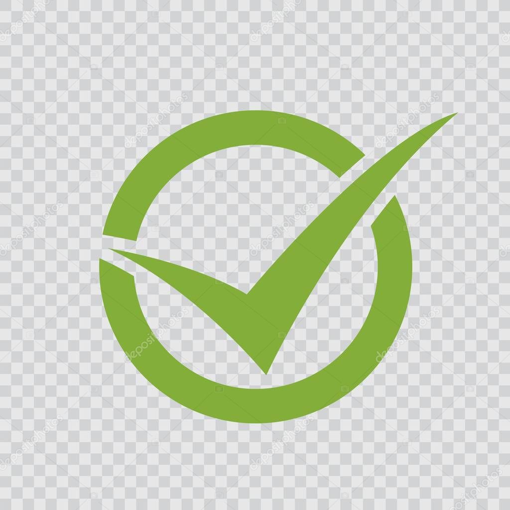 Rounded green check mark icon 