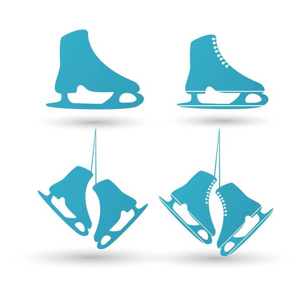 икона коньков. зимний знак
