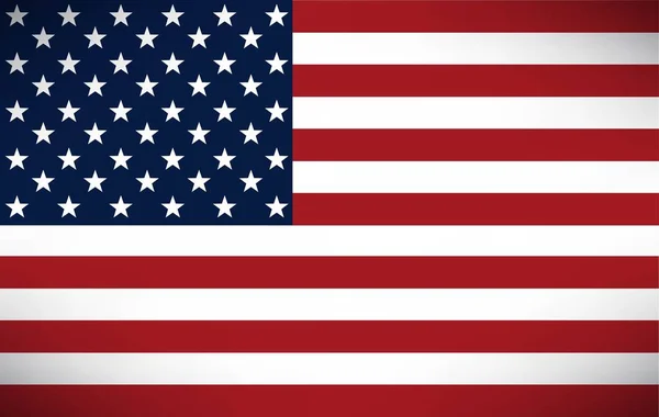 Vektor Bild Amerikanska Flaggan — Stock vektor