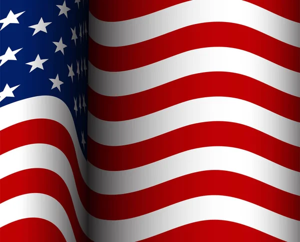 Amerikanska Flaggan Amerikanska Flaggan Bakgrund — Stock vektor