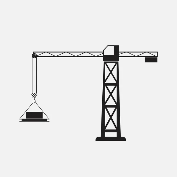 Building Crane Icon Vector — Stock Vector