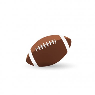 Top Amerikan futbolu oval simgesi