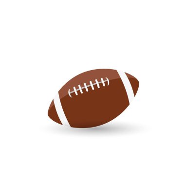 Top Amerikan futbolu oval simgesi