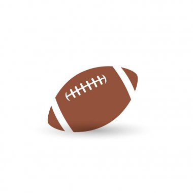 Top Amerikan futbolu oval simgesi