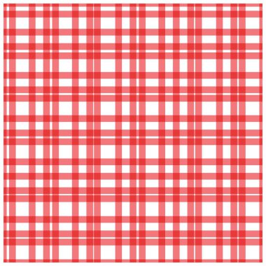 Kırmızı ekose kareli Pötikareli desen