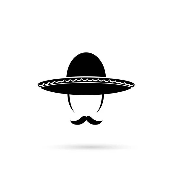 Chapeau Mexicain Sombrero Illustration Vectorielle — Image vectorielle