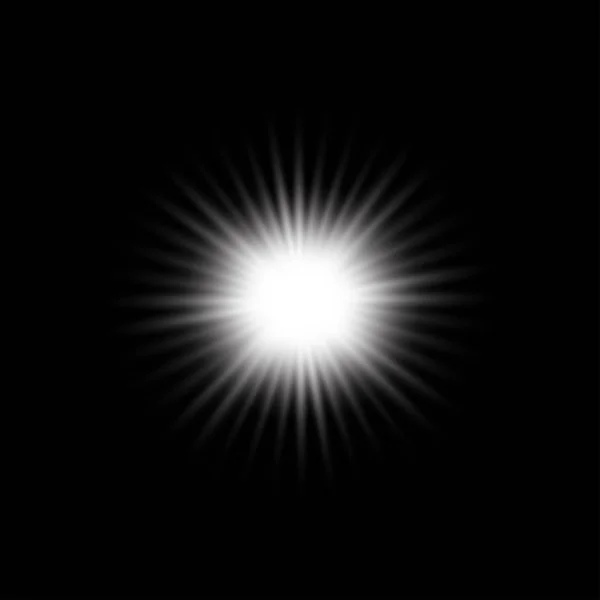 Λευκό Λαμπερό Φως Έκρηξη Έκρηξη Έκρηξη — Διανυσματικό Αρχείο