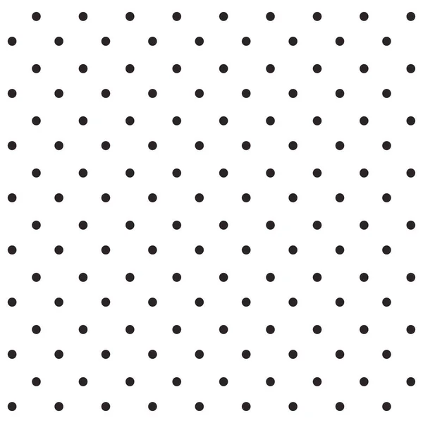 黑色无缝圆点图案 — 图库矢量图片