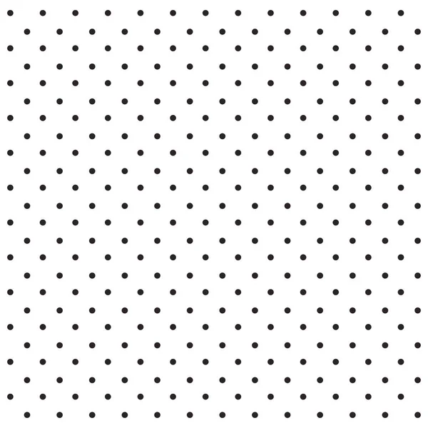 Black Seamless Polka Dots Pattern — Stock Vector