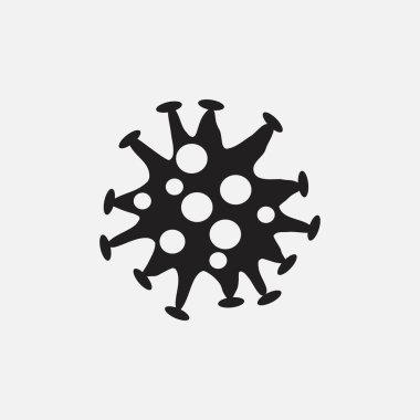 Coronavirus is a contagious bacterium on a white background. The strain of coronavirus