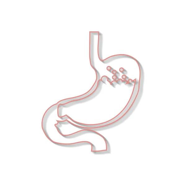 Cartoon stomach illustrations for doctors. — Stockový vektor