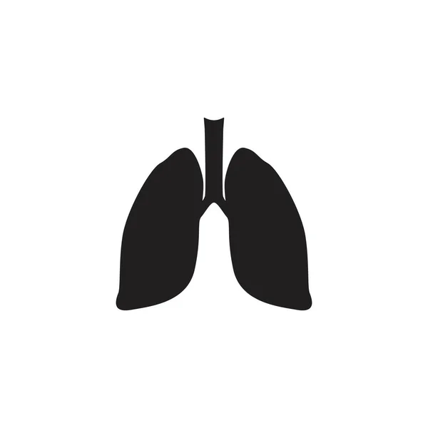 Pulmones de iconos. Ilustración simple vector . — Archivo Imágenes Vectoriales