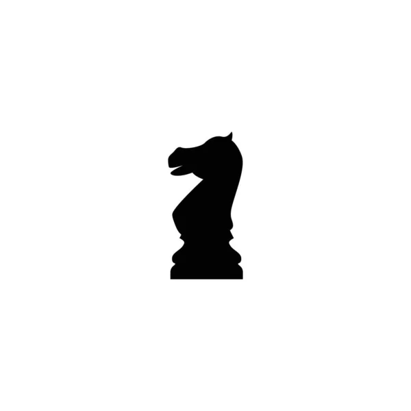 国际象棋骑士图标。矢量图 免版税图库插图