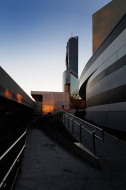 Viyana Uluslararası Merkezi ve Donau ci 'nin modern binaları