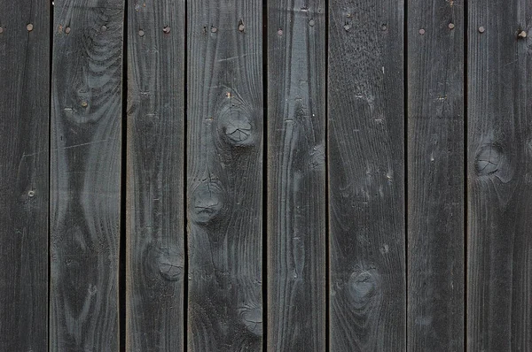 Cerca de madeira preta — Fotografia de Stock