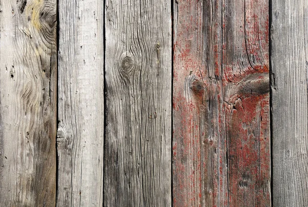 Cerca de madeira weathered não pintado — Fotografia de Stock