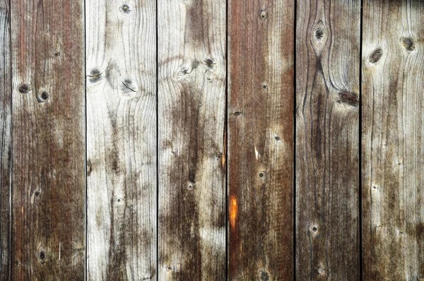 Cerca de madeira weathered não pintado — Fotografia de Stock