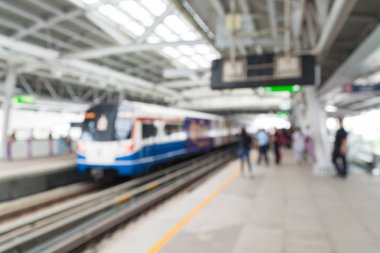Skytrain istasyonu arka plan bulanıklık