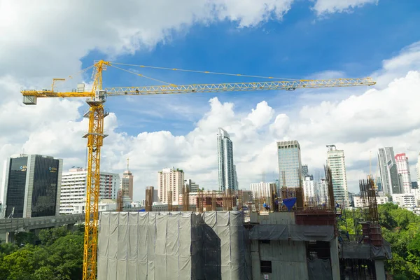 Local de construção na cidade — Fotografia de Stock