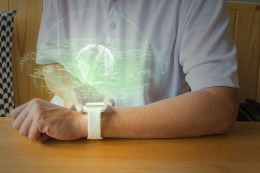 Spor erkek mi erkek el Smartwatch veya kablosuz giyilebilir Devic kullanın