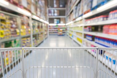 Arabası Alışveriş Sepetinizde hipermarket 