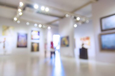 Soyut bulanıklık odak arka plan Sanat Galerisi Müzesi veya Showro