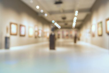 Soyut bulanıklık odak arka plan Sanat Galerisi Müzesi veya Showro
