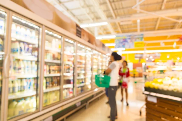 Trolley Shopping Cart in Hypermarket or Discount Convenience Sto — Stock Photo, Image