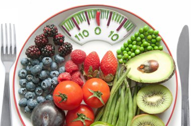 Banyo ölçekler diyet konsepti