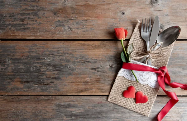 Valentines day meal background — Stock Photo, Image