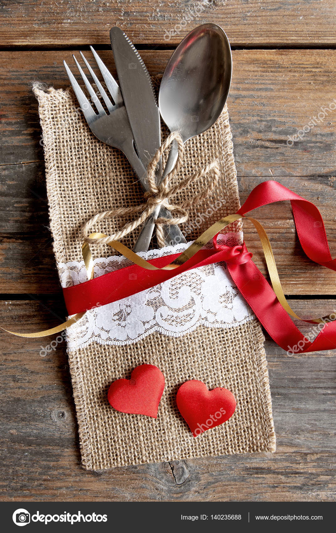 Romantic Meal Setting Stock Photo By nupix 140235688