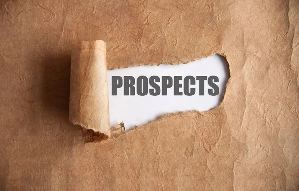 Uncovering prospects concept — Stock Photo, Image