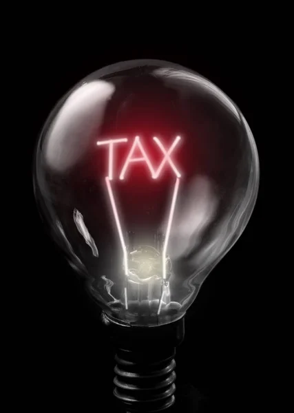 Concepto de impuesto sobre bombillas — Foto de Stock