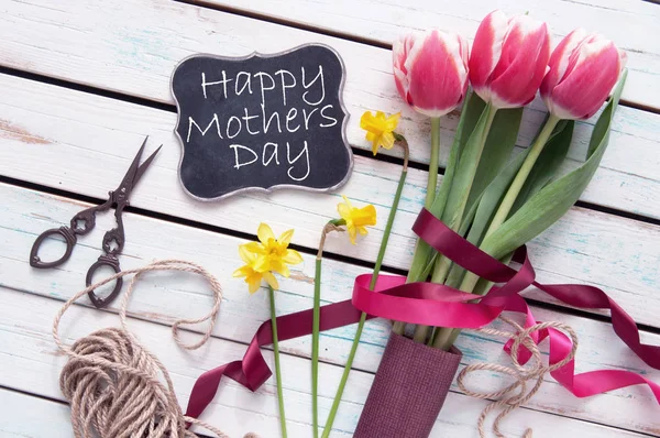 Happy Mothers Day bloemen — Stockfoto