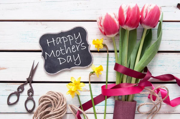 Happy Mothers Day bloemen — Stockfoto