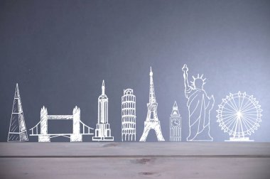 Küresel turistik yerlerinden manzarası