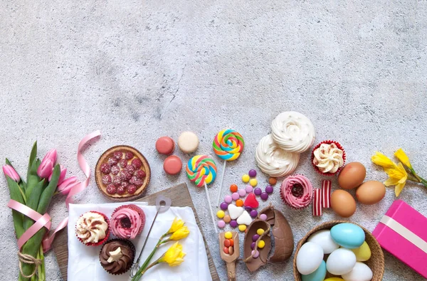 Rozmanitý výběr potravin Velikonoce — Stock fotografie