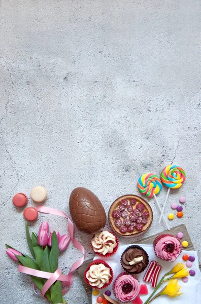 Sladká jídla výběr pro Velikonoce — Stock fotografie