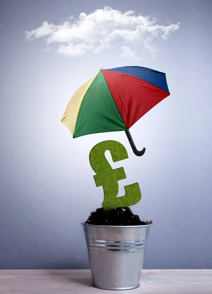 British pound insurance concept — Stock Photo, Image