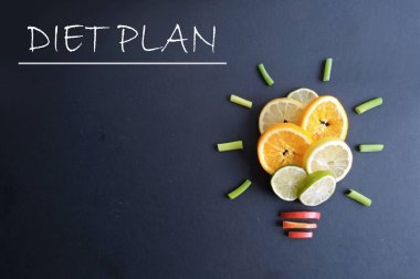 Diyet planı arka plan