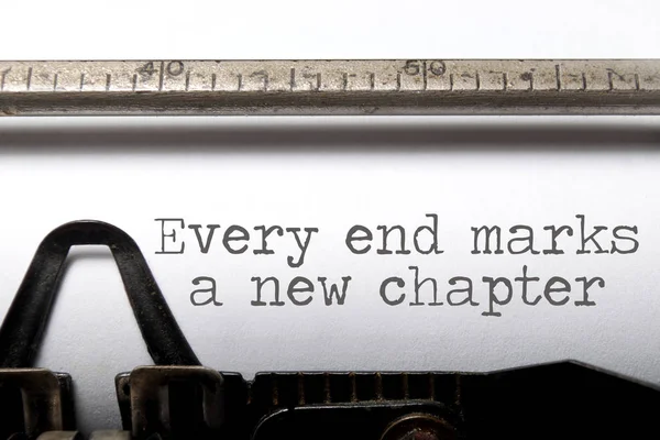 Chaque fin est un nouveau chapitre — Photo