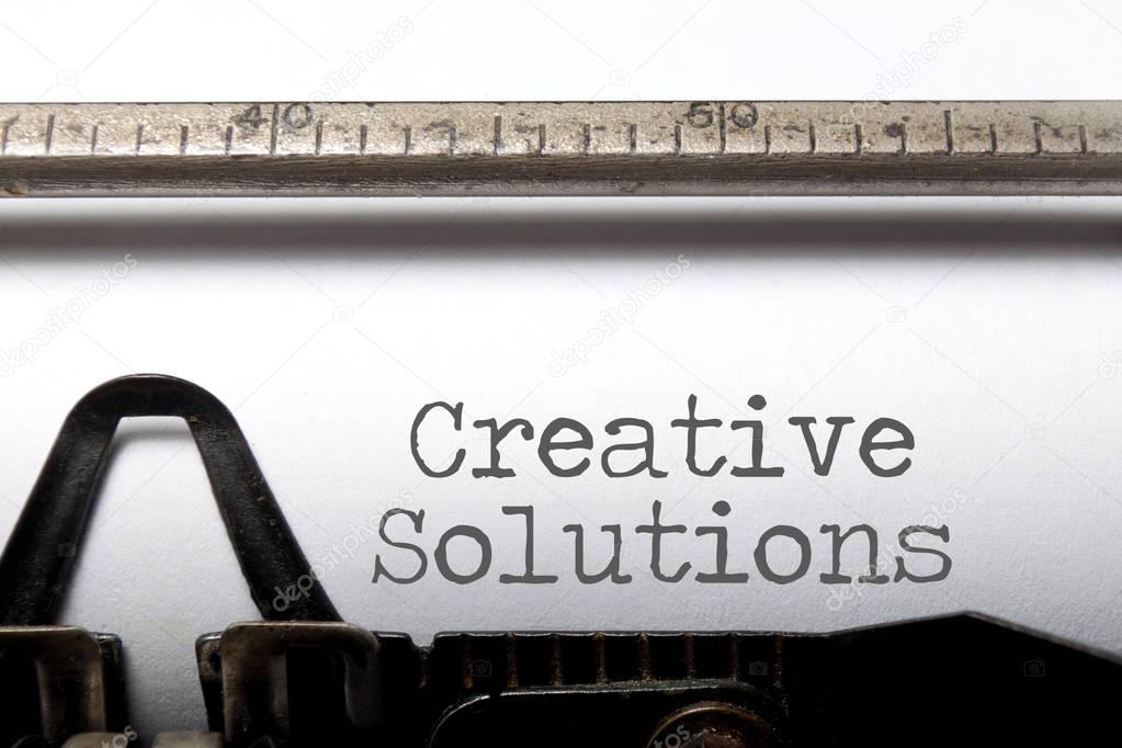 Creative solutions typewriter 