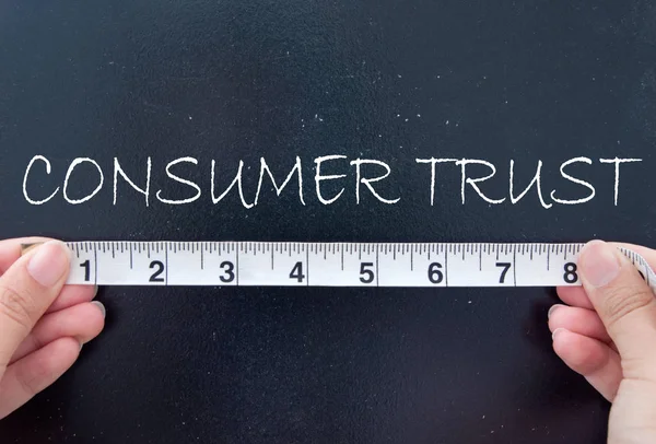Measuruing 소비자 신뢰 — 스톡 사진