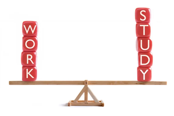 Work study balance concept — Stock Photo, Image