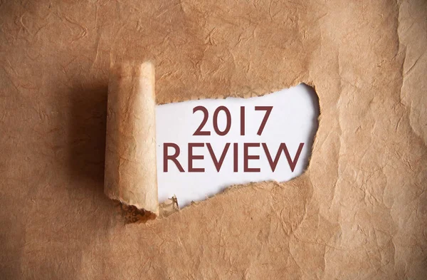 2017 review revealed — Stock Photo, Image