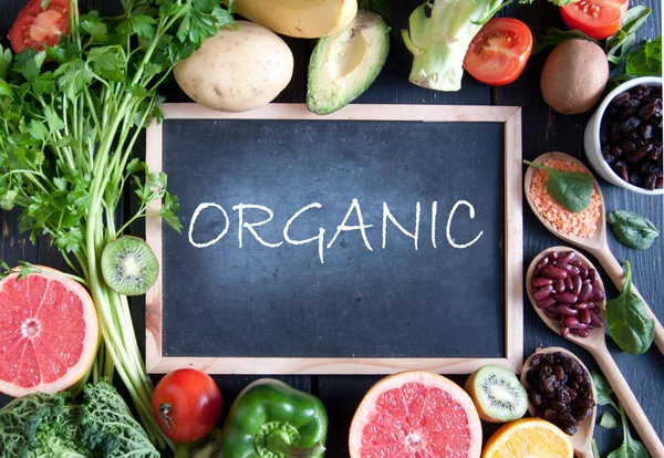 Sunn økologisk mat – stockfoto